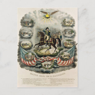Major General William Henry Harrison, c.1813 Postcard
