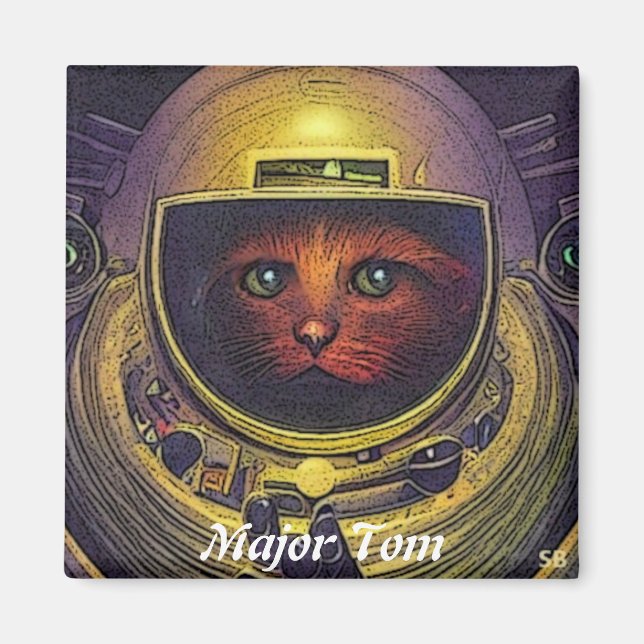 Major (Kitty) Tom: Magnet (Front)