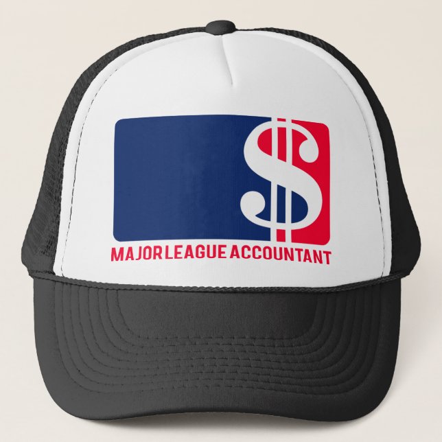 Major League Accountant Trucker Hat (Front)