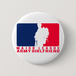 Major League Army Girlfriend 6 Cm Round Badge