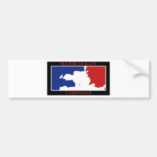 major league corpsman colour bumper sticker