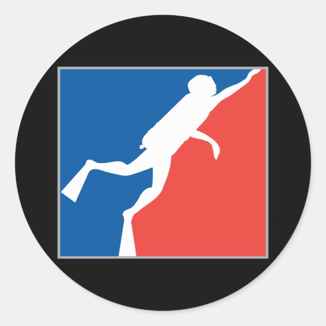 Major League Diver Classic Round Sticker (Front)