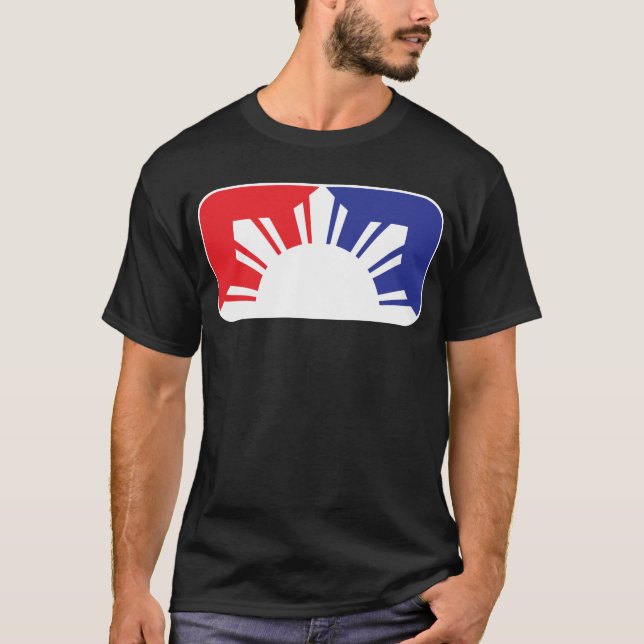 Major League Filipino Flag - Half T-Shirt (Front)