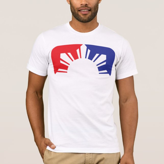 Major League Filipino Flag - Half T-Shirt (Front)