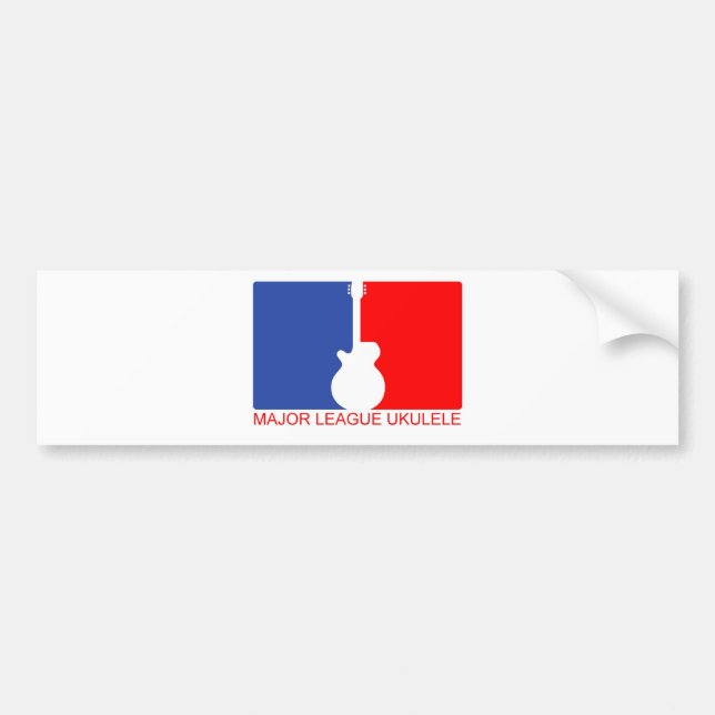 Major League Ukulele Bumper Sticker (Front)