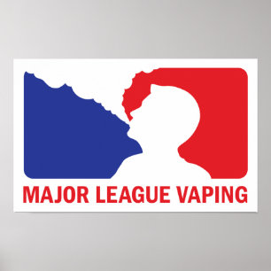 Major League Vaping Logo Vaper Custom Poster Print