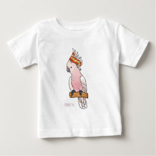 Major mitchell cockatoo bird cartoon illustration baby T-Shirt