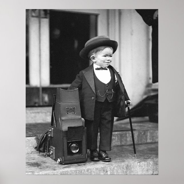 Major Mite, 1922. Vintage Photo Poster (Front)