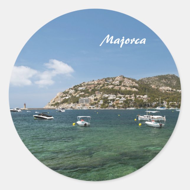 Majorca Classic Round Sticker (Front)