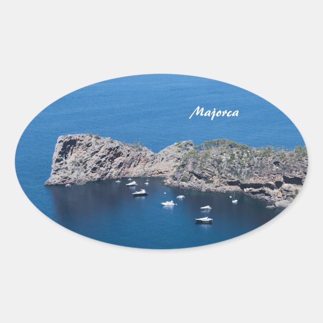 Majorca Oval Sticker (Front)