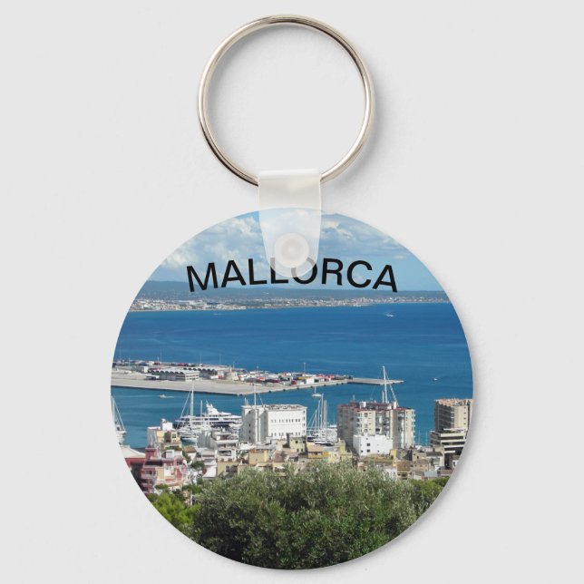 Majorca-view key key ring (Front)