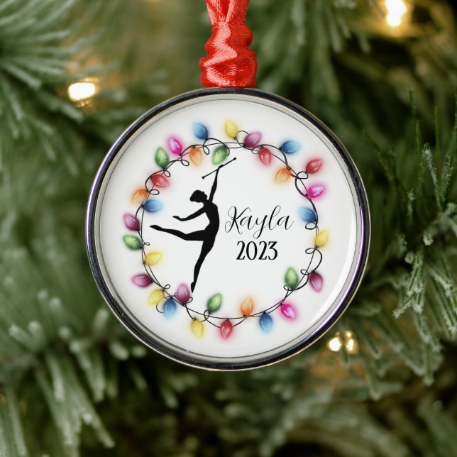 Majorette Baton Twirler Christmas Ornament (Tree)