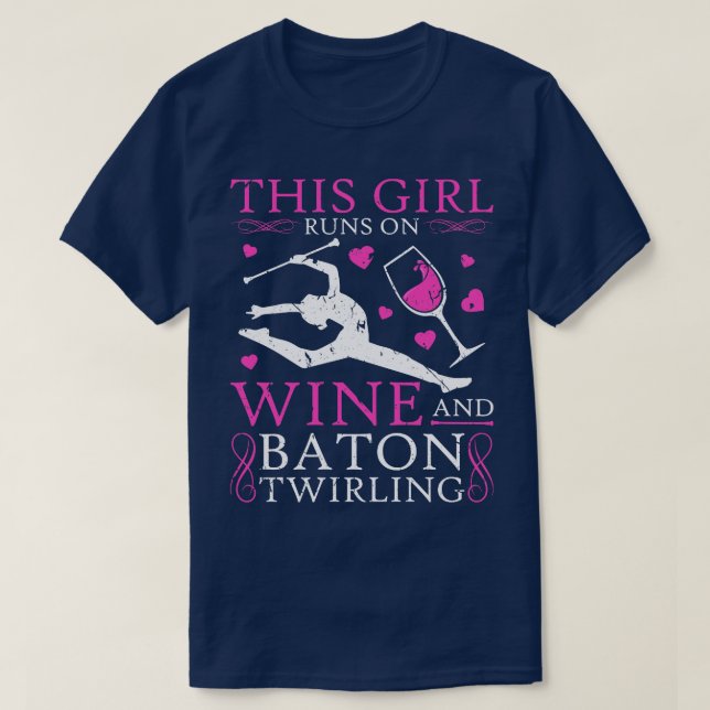 Majorette Baton Womens Baton Twirler T-Shirt (Design Front)