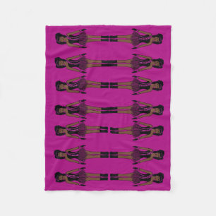 Majorette/ Dancer Fleece Blanket Fushia 