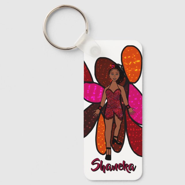 Majorette /Dancer Keychain Ruby Ruffle (Front)