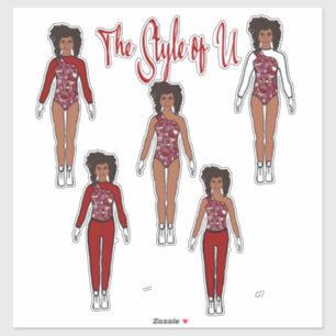 Majorette / Dancer Quick Change Stickers (Berry 2)