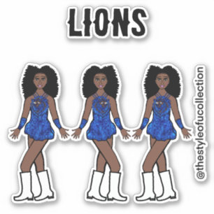Majorette / Dancer Stickers Sapphire Lion A