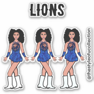 Majorette / Dancer Stickers  Sapphire  Lion B