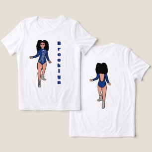 Majorette/ Dancer Tee Blue Silver Tiger B
