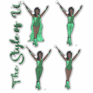 Majorette Sparkle Stickers (Apple) 