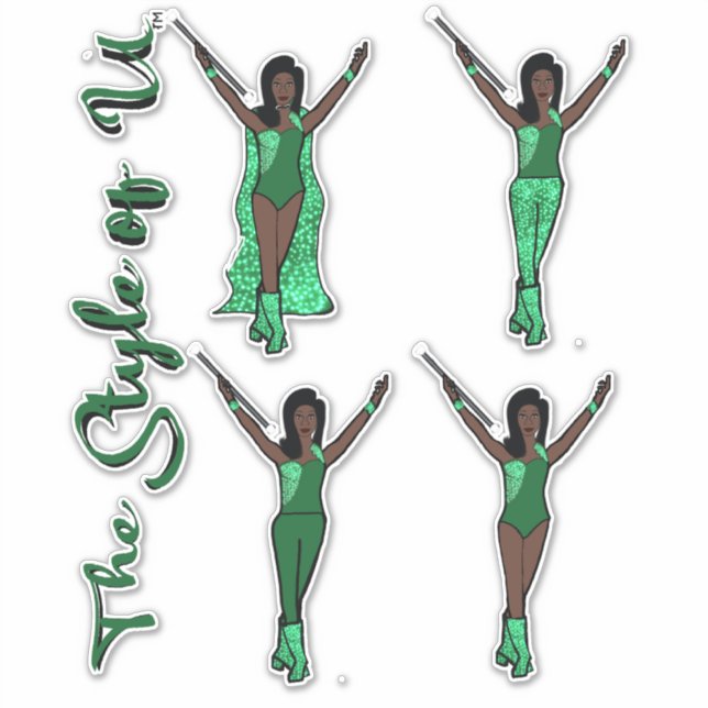 Majorette Sparkle Stickers (Apple)  (Front)