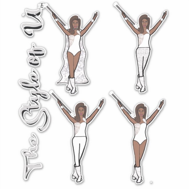 Majorette Sparkle Stickers (Iced 2 ) (Front)