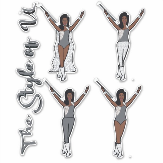 Majorette Sparkle Stickers ( Stone 2) (Front)