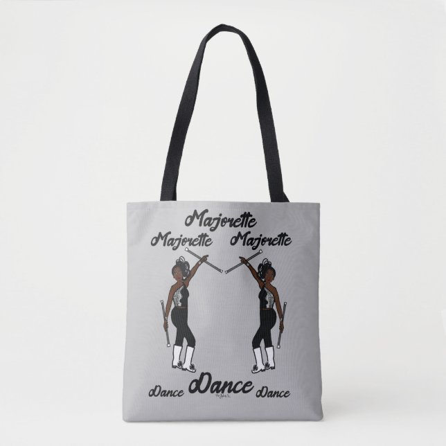 Majorette Tote Black Silver Bag (Front)