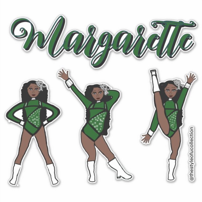 Majorette Tri- Pose / Green Diamond # 1 (Front)