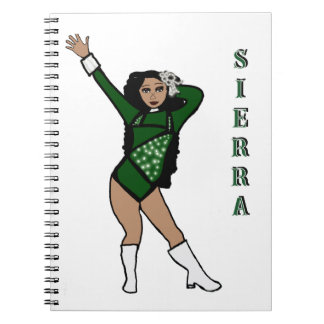 Majorette Turtle Green White Accent B Notebook