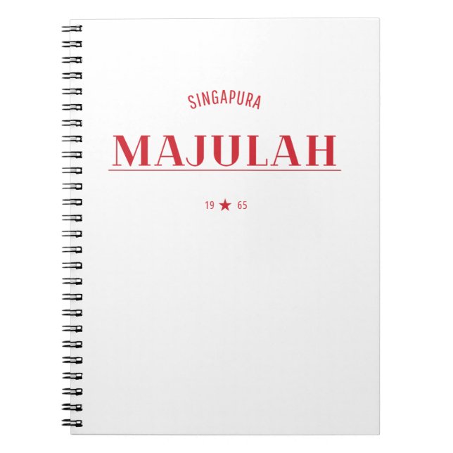 Majulah Singapura Celebration  Notebook (Front)