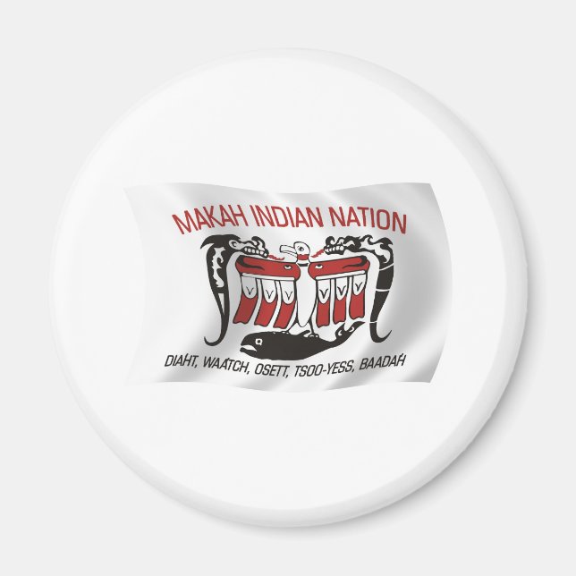 Makah Tribe Flag Magnet (Front)