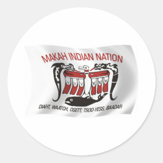 Makah Tribe Flag Sticker