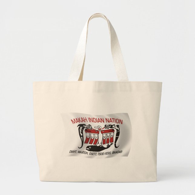 Makah Tribe Flag Tote Bag (Front)