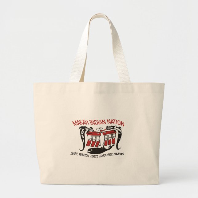 Makah Tribe Flag Tote Bag (Front)