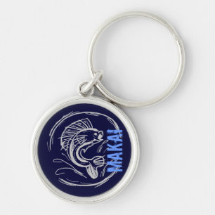 Makai towards the ocean hawaiian fish keychain