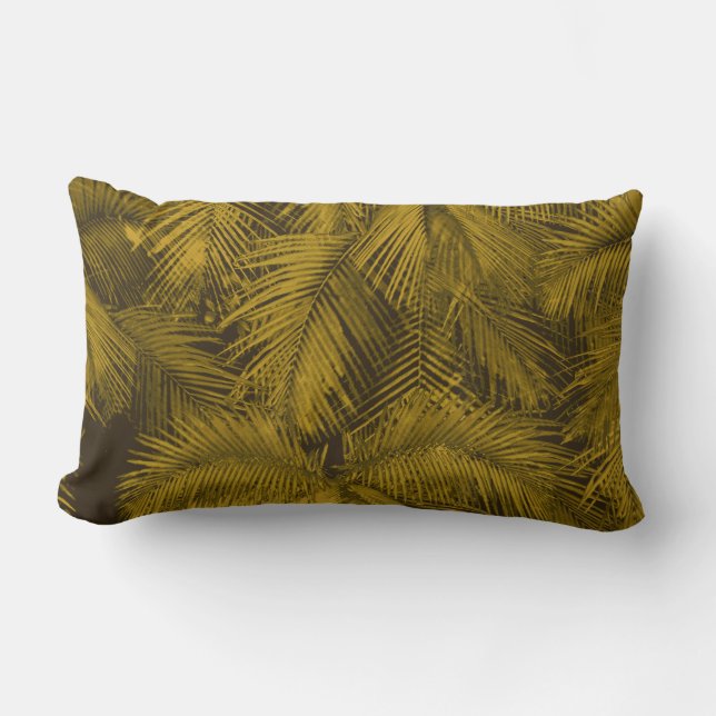 Makana Palms Hawaiian Tropical Lumbar Pillows (Front)