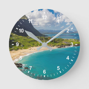 Makapuu Beach Coastline Round Clock