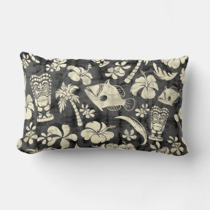 Makapuu Beach Hawaiian Batik Lumbar Pillows