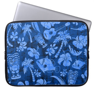 Makapuu Beach Hawaiian Batik Neoprene Wetsuit Laptop Sleeve