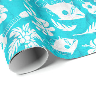 Makapuu Beach Hawaiian Batik Wrapping Paper