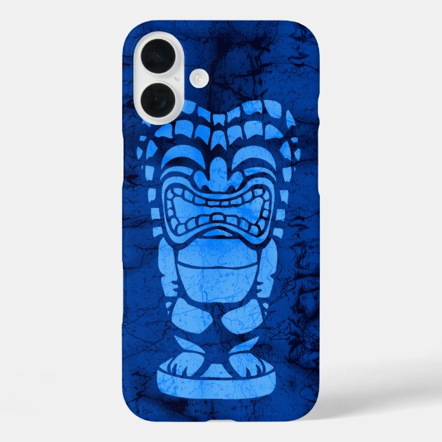 Makapuu Beach Hawaiian Laughing Tiki Batik Case-Mate iPhone Case (Back)