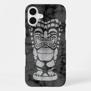 Makapuu Beach Hawaiian Laughing Tiki Batik iPhone Case