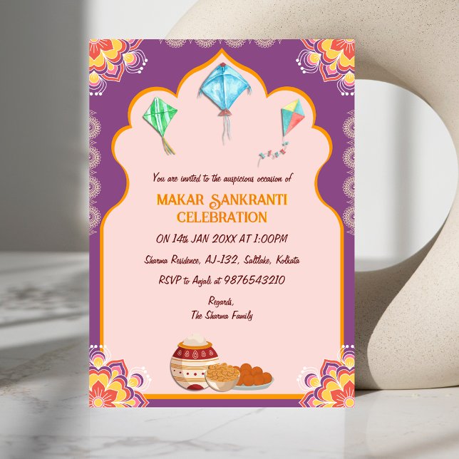 Makar Sankranti Celebration Invitation (Creator Uploaded)