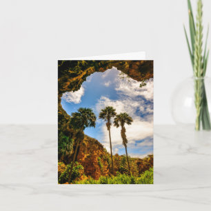 Makauwahi Cave Palm Trees, Kauai, Hawaii  Note Card