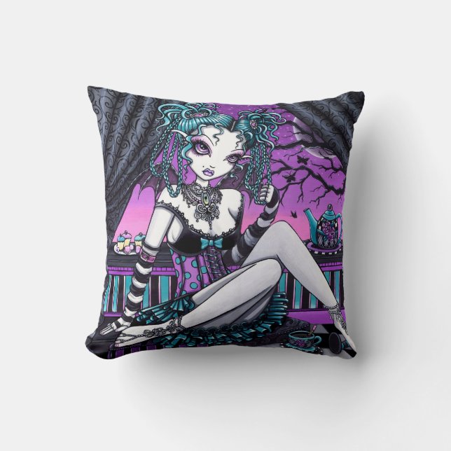 Makayla Couture Tea Party Gothic Fairy Pillow (Front)