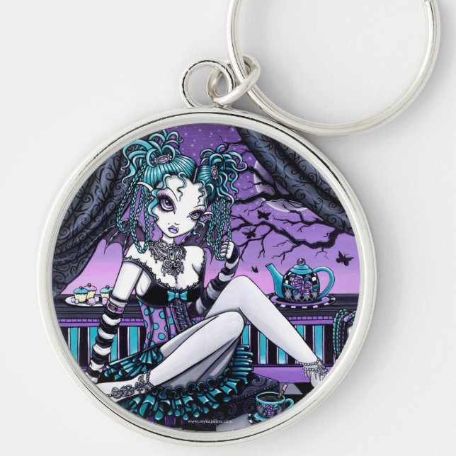 "Makayla" Gothic Couture Fairy Keychain (Front)
