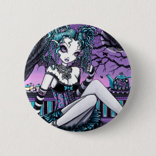 Makayla Gothic Couture Tea Party Fairy 6 Cm Round Badge