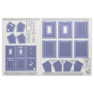 make 2 washable fabric no sew blue photo frames
