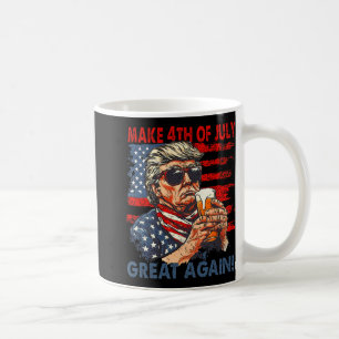 Make 4th Of July Great Again Funny Trump Men Drink Coffee Mug